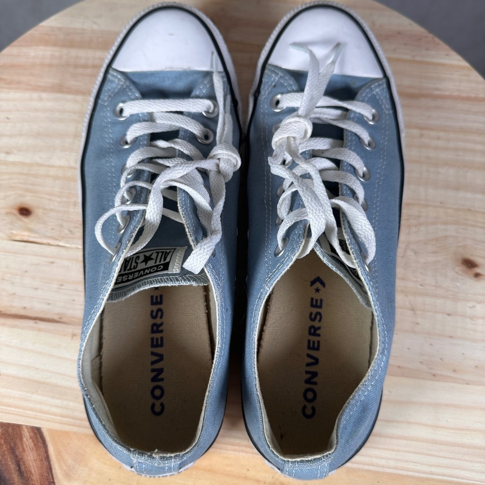 Converse All Star Low Top Women Size 10 Blue Good Canvas Sneakers M9696 - Picture 14 of 16